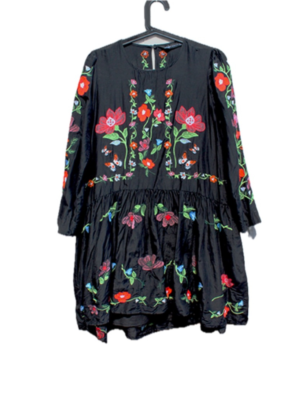 Black Embroidered Dress